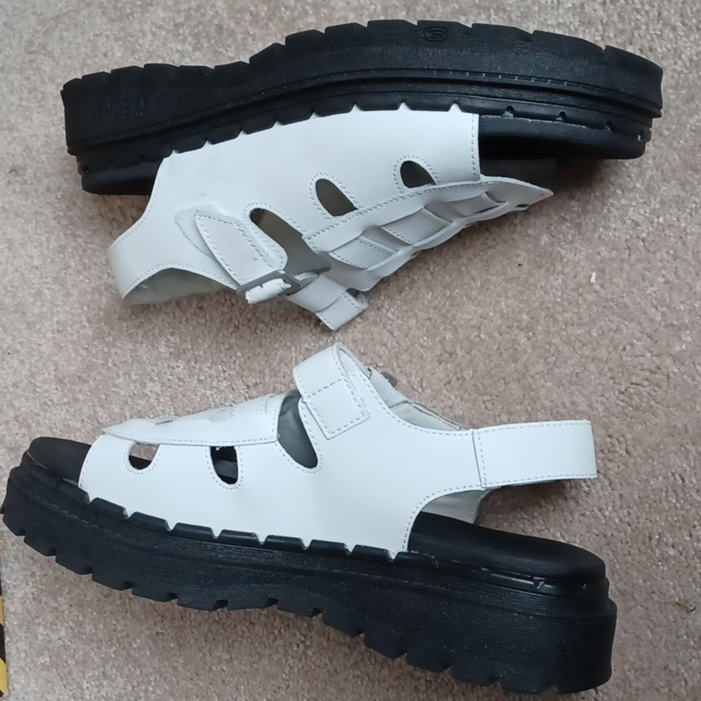 WS1- Skechers Women's White Fisherman Sandal - sz 9 Medium- NWOT - Picture 6 of 13